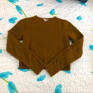 cropped sweater shirt